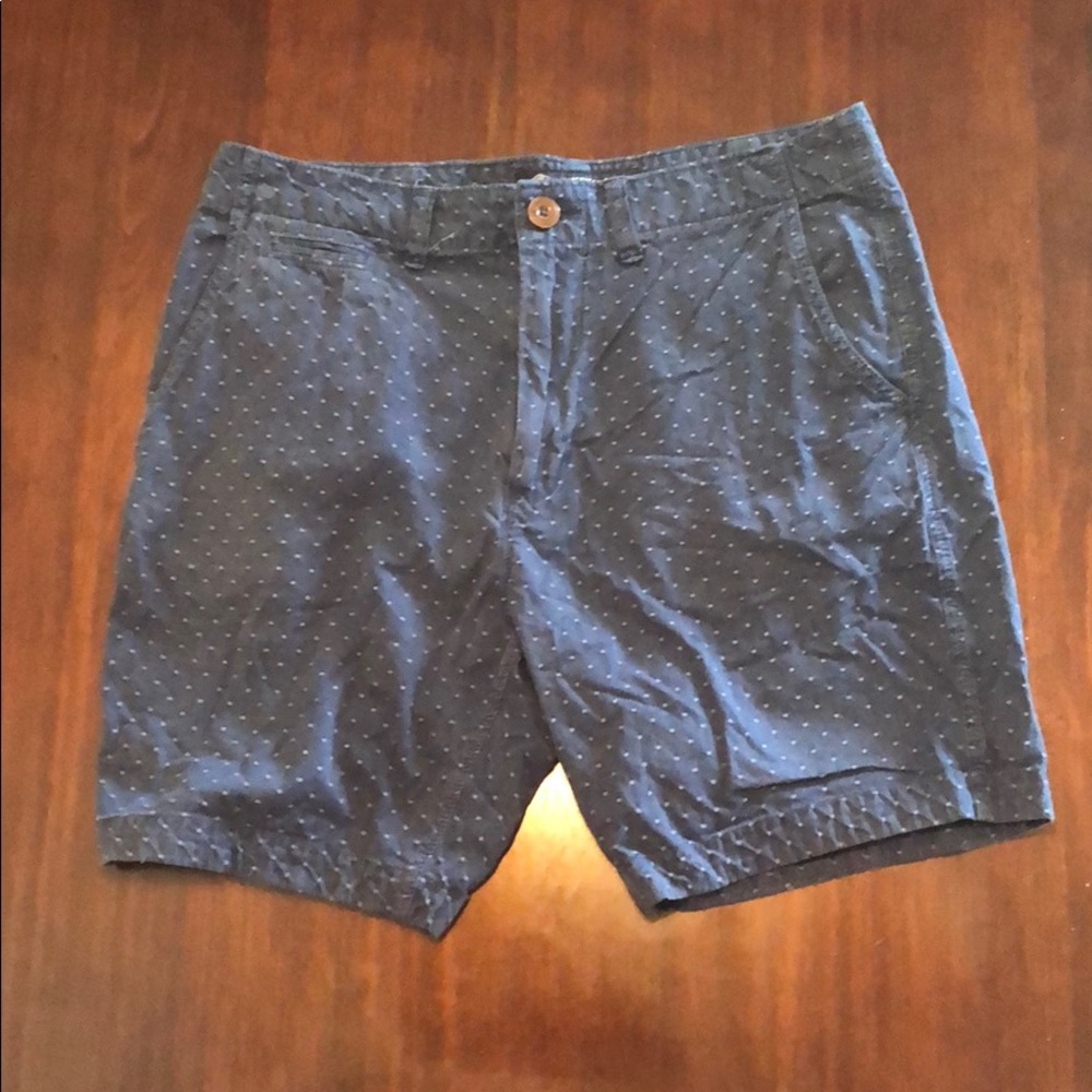 Navy and light blue American eagle shorts